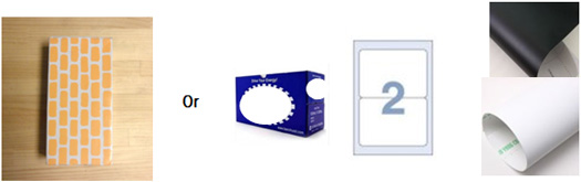 ①준비한 박스를 흰색 시트지로 13개 싸고, 남은 13개 박스는 검정 시트지로 싼다.
②준비한 라벨 용지에 알파벳을 써서 박스에 붙인다. 예) 검정 박스-A, 흰색 박스-B, 검정 박스-C, 흰색 박스-D…….