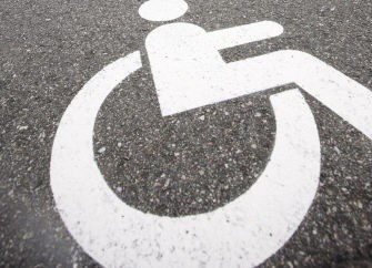 장애인 주차장 표식