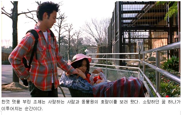 <사진> 한껏 멋을 부린 조제는 사랑하는 사람과 동물원의 호랑이를 보러 왔다. 소망하던 꿈 하나가 이루어지는 순간이다.