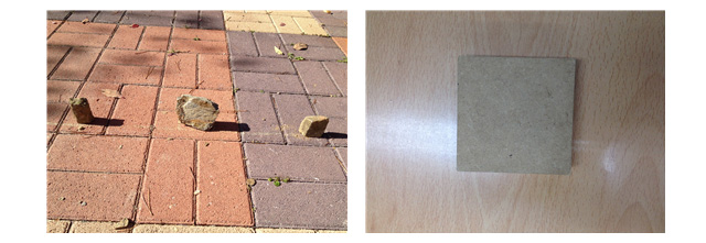 돌 또는 나무 망을 준비